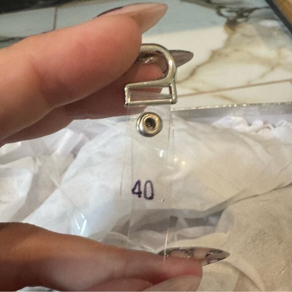 Wet Kiss Women’s Clear Crystal Rhinestones Slingback Pump Heels Size 9.5 - Picture 11 of 13